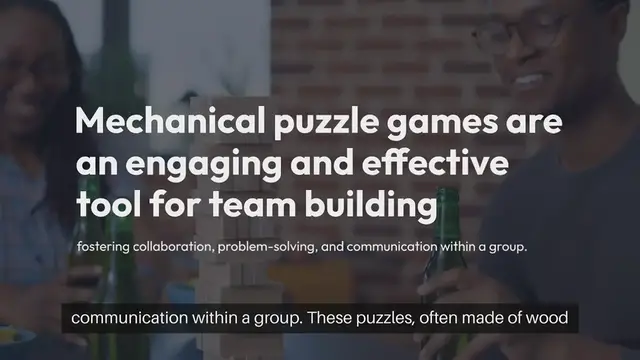 Video thumbnail for Mechanical Puzzle Games For Team Building