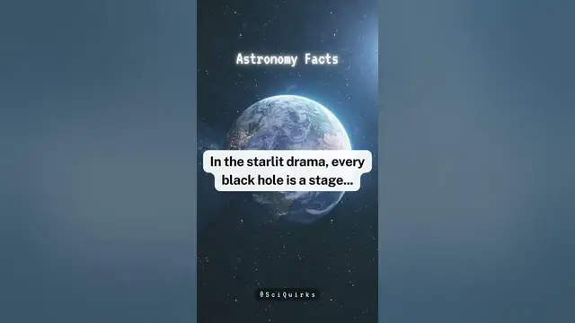 'Video thumbnail for Starlit Drama | Black hole | Void | #shorts #facts #science #quotes'