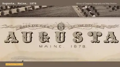 'Video thumbnail for Old Map of Augusta Maine'