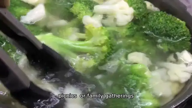 Video thumbnail for broccoli cauliflower salad recipe