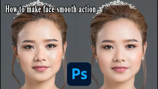 'Video thumbnail for How to make Photoshop face smooth Action // photoshop tutorial 2023'