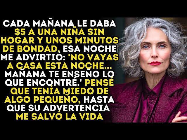 Video thumbnail for Daba 5$ A Una Chica Sin Hogar Cada Mañana. Un Día Ella Me Escribió: “No Vayas A Casa.” Esa Noche...
