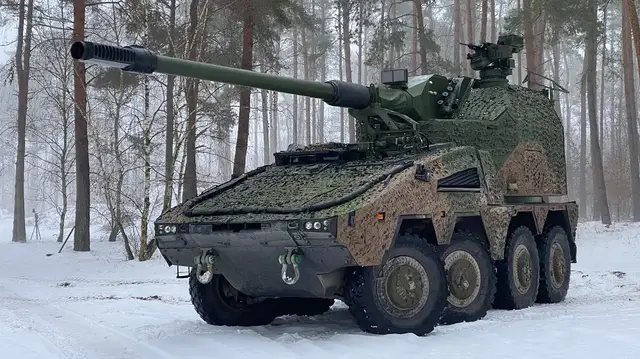 Video thumbnail for German and British Armies to Collaborate on RCH 155 Boxer for Mobile Fires Platform Program
