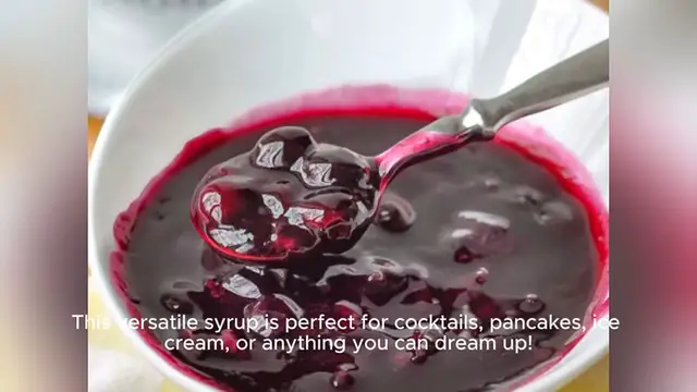 Video thumbnail for blueberry syrup recipe