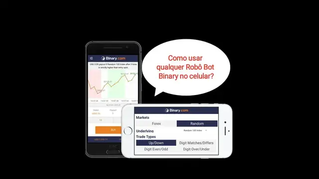 Video thumbnail for COMO USAR QUALQUER ROBÔ BOT BINARY DERIV NO CELULAR | Atualizado |2022