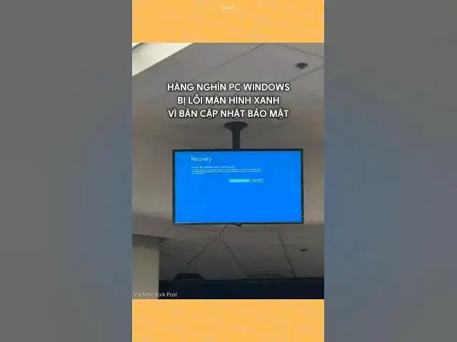 Video thumbnail for Lỗi màn hình xanh sau khi cập nhật phần mềm khiến hàng triệu máy tính treo, hãng hàng không tê liệt