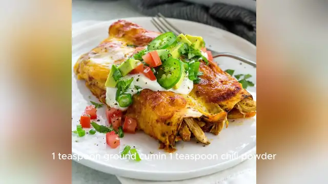 Video thumbnail for chicken enchiladas recipe