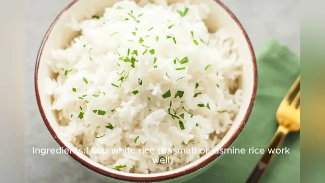 Video thumbnail for white rice recipe