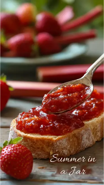 Video thumbnail for Homemade Strawberry Rhubarb Jam Recipe | Easy No-Pectin Jam