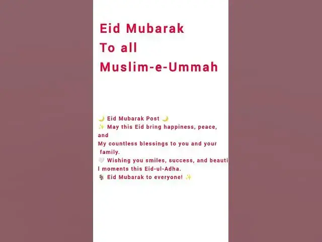 Video thumbnail for Eid Mubarak viral video#foryou #learnenglishgrammar #learnenglish #english
