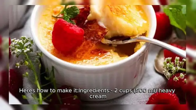 Video thumbnail for Crème brûlée Recipe