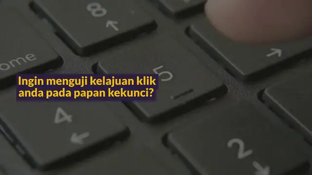 Video thumbnail for Ujian Klik Papan Kekunci | Klik Sesaat CPS