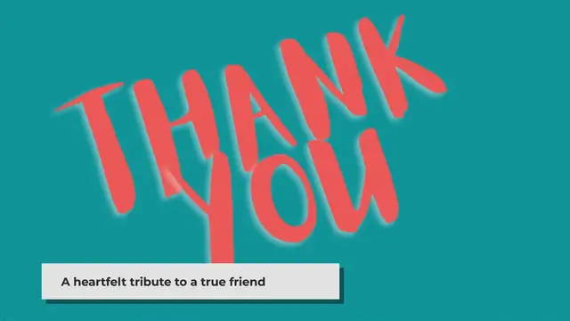 Video thumbnail for Thank You Friend,  Gratitude in Verse