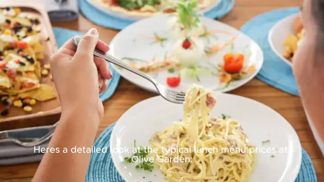 Video thumbnail for olive garden lunch menu Price