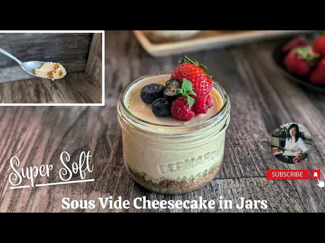 'Video thumbnail for Super Soft Sous Vide Cheesecake in Jars| Easy Dessert |@mrs5cookbook'