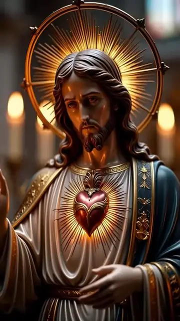 Video thumbnail for O Sacred Heart of Jesus, living and life-giving fountain of eternal life.