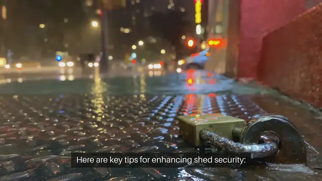 'Video thumbnail for Home Security Tips For Sheds'