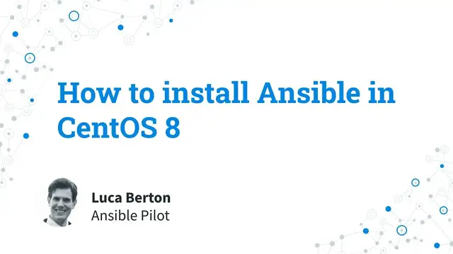 Video thumbnail for How to install Ansible in CentOS 8 using the EPEL repository