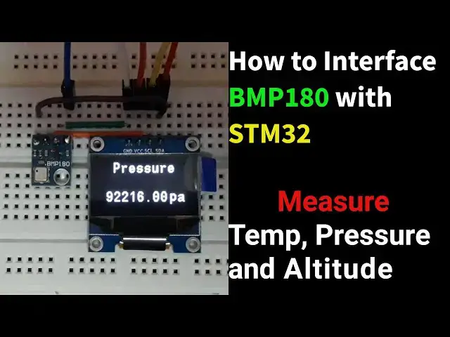 Video thumbnail for Interface BMP180 Pressure Sensor with STM32 || Temperature || Altitude || CubeIDE