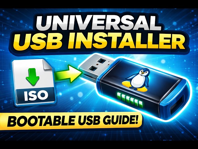 Video thumbnail for Universal USB Installer - Create Bootable USBs with Ease