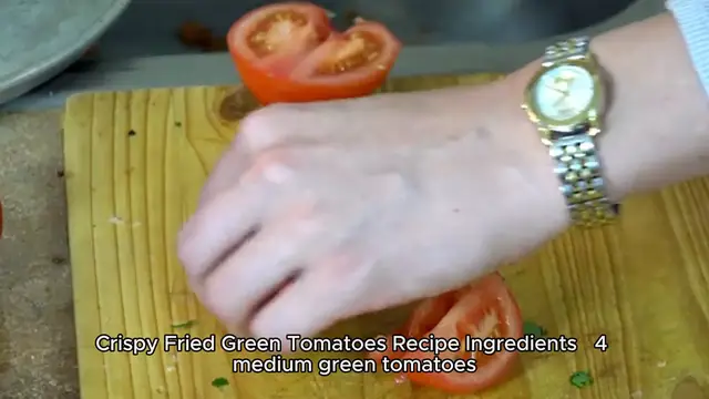 Video thumbnail for Crispy Fried Green Tomatoes Recipe