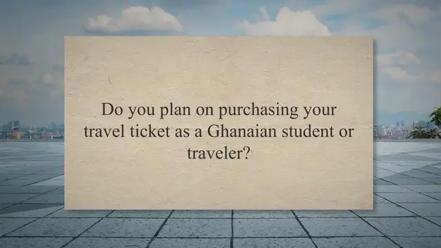 'Video thumbnail for Things To Note When Purchasing A Travel Ticket As A Ghanaian Student Or Traveller'