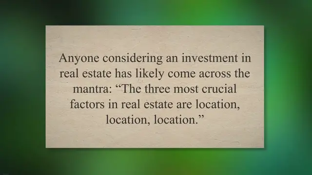 Video thumbnail for 3 Important Things In Real Estate – Location, Location, Location
