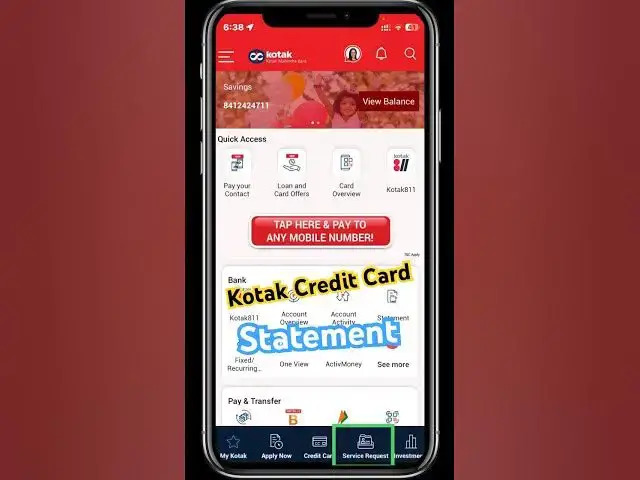 Video thumbnail for Kotak Credit Card Statement #kotakcreditcard #kotak #हिंदी