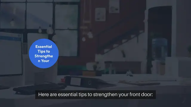 Video thumbnail for Reinforcement Tips for Front Doors