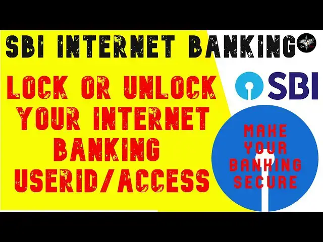 Video thumbnail for How to Lock/unlock your SBI internet banking online ||lock user in SBI by kingfisher