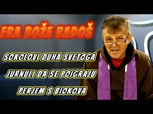 Video thumbnail for Fra Bože Radoš - Sokolovi Duha Svetoga jurnuli da se poigraju perjem s Biokova