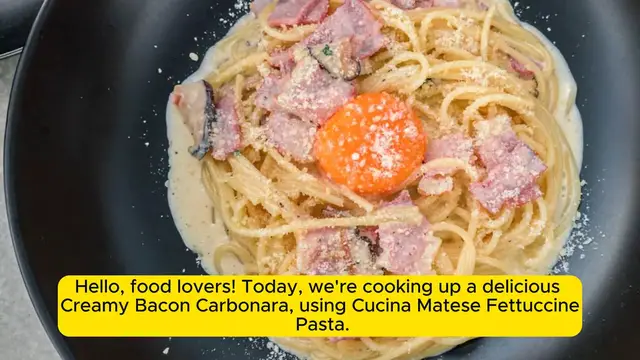 Video thumbnail for Creamy Bacon Carbonara