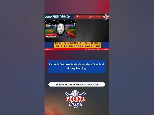 Video thumbnail for La decisión correcta de Victor Mesa Jr es ir al Spring Training