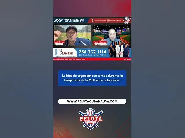 Video thumbnail for La idea de organizar ese torneo durante la temporada de la MLB no va a funcionar