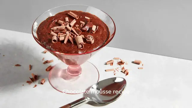 Video thumbnail for Chocolate mousse recipe