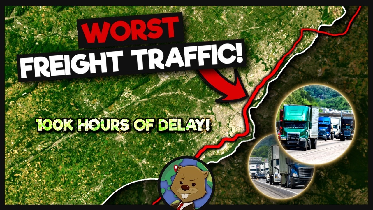Video thumbnail for Which US Interstate Has The Worst Freight Traffic?