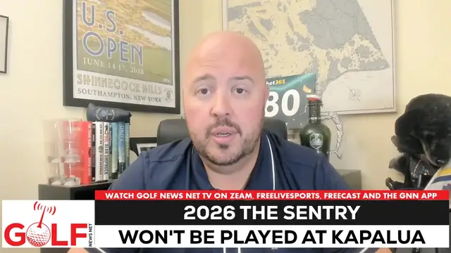 'Video thumbnail for Kapalua Resort will not host 2026 The Sentry on PGA Tour'