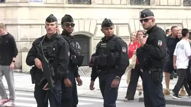'Video thumbnail for Security in place as the Tour de France concludes in Paris'
