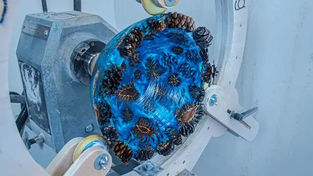 'Video thumbnail for How to wood turn the BEST hybrid pine cones bowl in the world?'