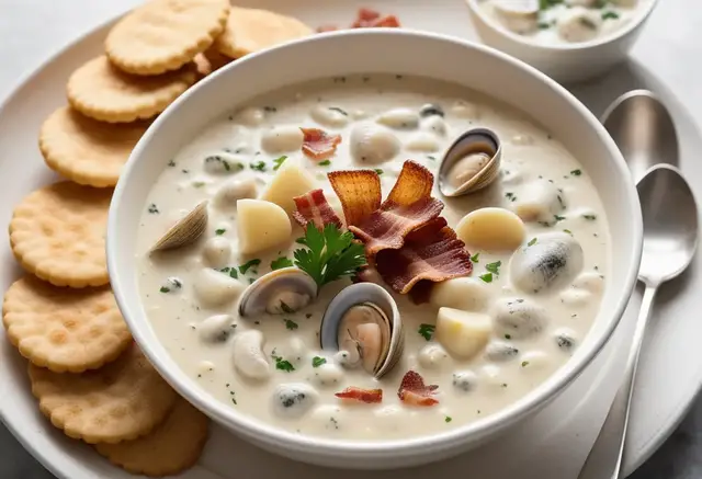 Video thumbnail for New England Clam Chowder Recipe