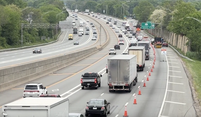 Video thumbnail for Missing speed limit sign at LIE work zone camera leaves drivers confused