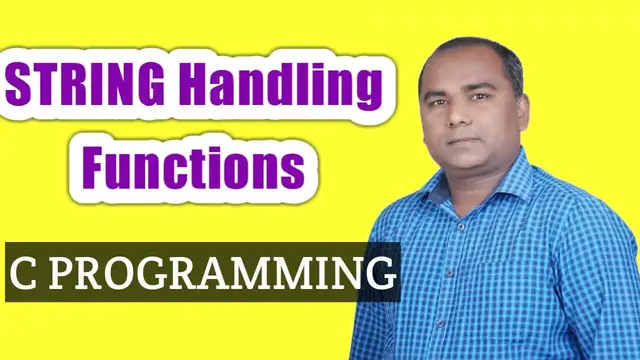 Video thumbnail for What are STRING Handling FUNCTIONS in C Language