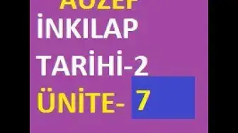 Video thumbnail for Atatürk İlkeleri Ve İnkılap Tarihi-2