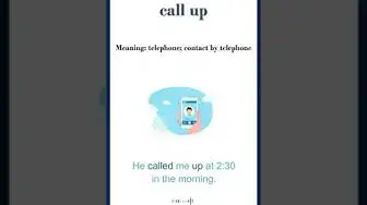 Video thumbnail for "Call up" meaning | "call up" in a sentence | Common English Idioms #shorts
