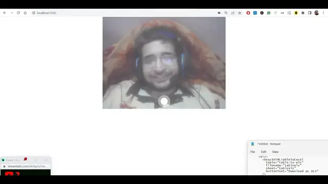 Video thumbnail for React.js react-html5-camera-photo Example to Take Photo Using Webcam and Display it in Browser