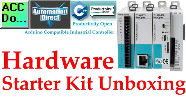 Video thumbnail for Productivity Open Arduino Industrial Controller Starter Kit Unboxing