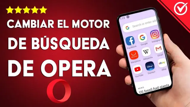 Video thumbnail for ¿Cómo cambiar el motor de búsqueda predeterminado de OPERA? - Configuración paso a paso