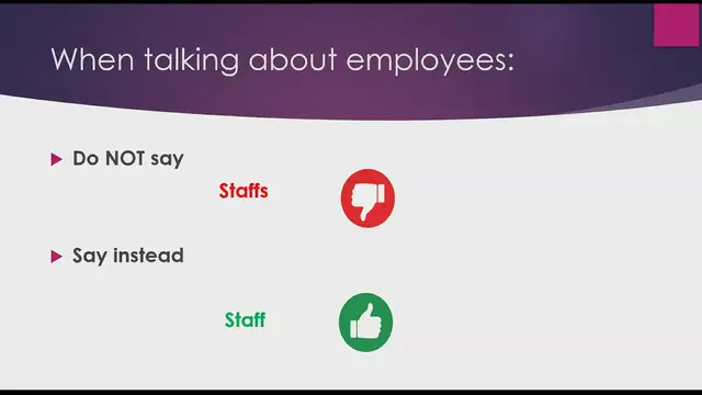 Video thumbnail for Test Your English: Staff