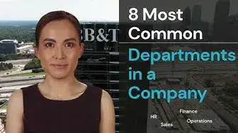 'Video thumbnail for Departments in a Company'