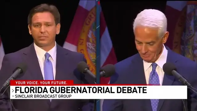 Video thumbnail for "Worn-Out Old Donkey": Ron DeSantis Nails Charlie Crist at Florida Governor's Debate